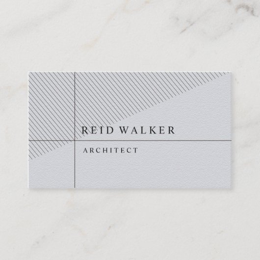 灰色のスタイリッシュ 名刺 (正面)