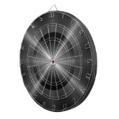 灰色のステンレス鋼の金属 ダーツボード (正面右)