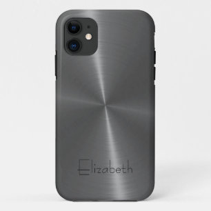 灰色のステンレス鋼の金属 iPhone 11 ケース