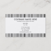 灰色のストライブ柄 名刺 (裏面)