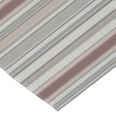 灰色のストライプの茶色の垂直テクスチャパターン テーブルクロス (アングル)