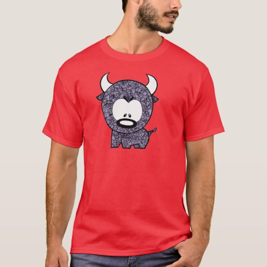 灰色のセメントBULL Tシャツ (正面)