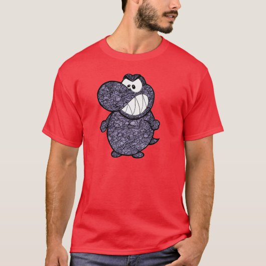 灰色のセメントT-REX Tシャツ (正面)