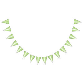 灰色のセーターと眼鏡を着た女性が座っている バンティングフラッグ