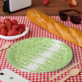 灰色のセーターと眼鏡を着た女性が座っている ペーパープレート