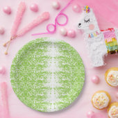 灰色のセーターと眼鏡を着た女性が座っている ペーパープレート (パーティー)