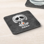 灰色のゾンビの砂糖の小犬 コースター (左側)