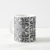灰色のタイルのマグカップ コーヒーマグカップ (正面左)