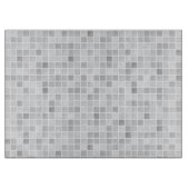 灰色のタイルパターン カッティングボード (正面)