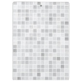 灰色のタイルパターン クリップボード (裏面)