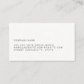 灰色のタイルパターン 名刺 (裏面)