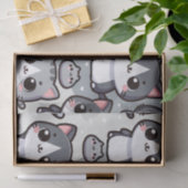 灰色のタキシード猫 薄葉紙 (ギフト)