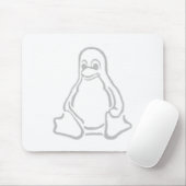 灰色のタキシード マウスパッド (マウス)