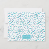 灰色のタビー猫の文パーソナライズされた房具 ノートカード (裏面)