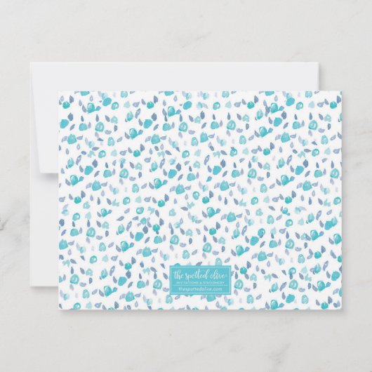 灰色のタビー猫の文パーソナライズされた房具 ノートカード (裏面)