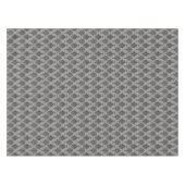 灰色のダマスク織のゴシック様式黒 テーブルクロス (正面(横))