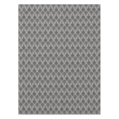 灰色のダマスク織のゴシック様式黒 テーブルクロス (正面)