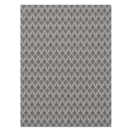 灰色のダマスク織のゴシック様式黒 テーブルクロス