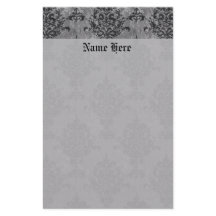 灰色のダマスク織のゴシック様式黒