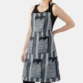 灰色のデジタル壁紙 エプロン (インサイチュ)