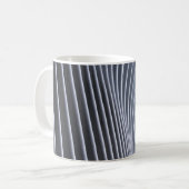 灰色のデジタル壁紙 コーヒーマグカップ (正面左)