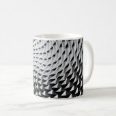 灰色のデジタル壁紙 コーヒーマグカップ (正面右)