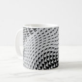 灰色のデジタル壁紙 コーヒーマグカップ (正面左)