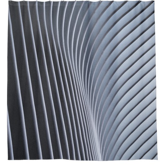 灰色のデジタル壁紙 シャワーカーテン (正面)