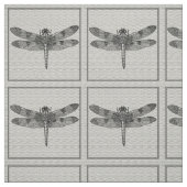 灰色のトンボの生地 ファブリック (見本)