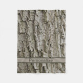 灰色のナチュラル材の毛布 フリースブランケット (正面)