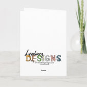 灰色のノウサギのバースデー・カード カード (裏面)