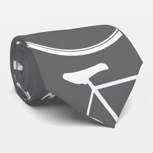 灰色のバイク周期のタイ ネクタイ (ロール)