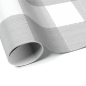 灰色のバッファローの格子縞 ラッピングペーパー (ロールコーナー)