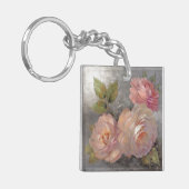 灰色のバラ キーホルダー (正面左)