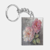 灰色のバラ キーホルダー (正面左)