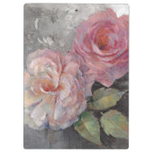 灰色のバラ クリップボード (裏面)