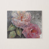 灰色のバラ ジグソーパズル (横)