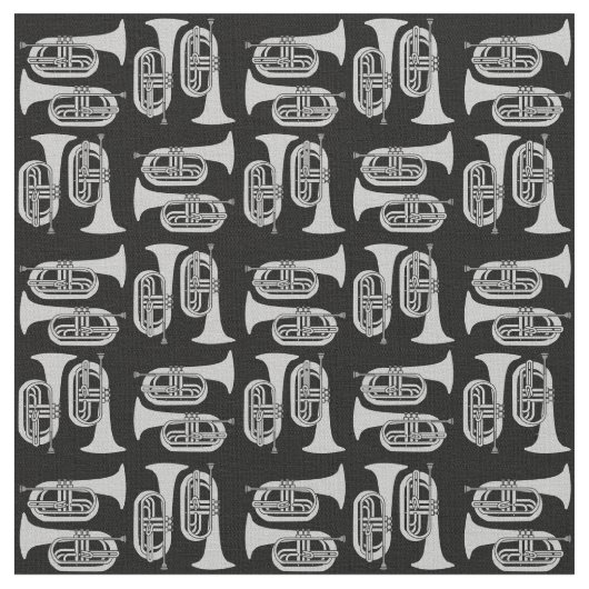 灰色のバリトン十字 ファブリック (クローズアップ)