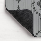灰色のバロック壁紙 マウスパッド (コーナー)