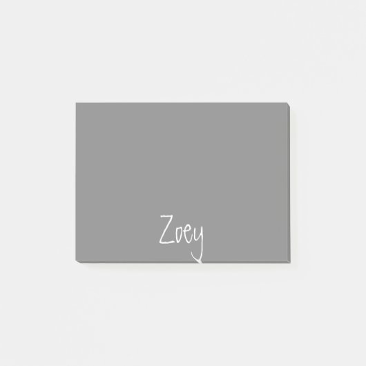 灰色のパーソナライズなポスト・イット ポストイット (正面)