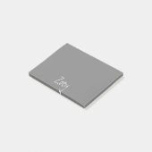 灰色のパーソナライズなポスト・イット ポストイット (アングル)