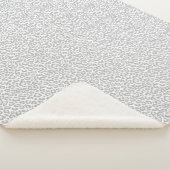 灰色のヒョウのプリント シェルパブランケット (3/4)