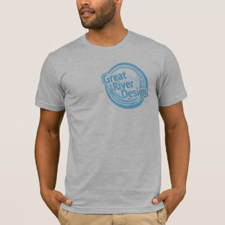 灰色のヒースのワイシャツgrdのロゴ tシャツ