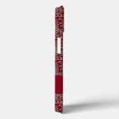 灰色のビクトリアン装飾模様 Case-Mate iPhoneケース (裏面 / 右)