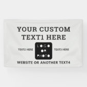 灰色のビジネスロゴ写真シンプルバナー 横断幕 (横)