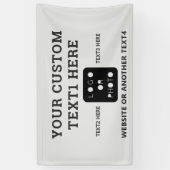 灰色のビジネスロゴ写真シンプルバナー 横断幕 (縦)