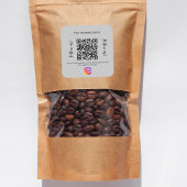 灰色のビジネス名qrコードインスタンス スクエアシール