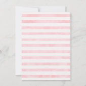 灰色のピンクのバニーのサンキューカード サンキューカード (裏面)