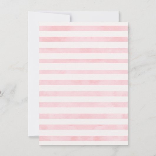 灰色のピンクのバニーのサンキューカード サンキューカード (裏面)