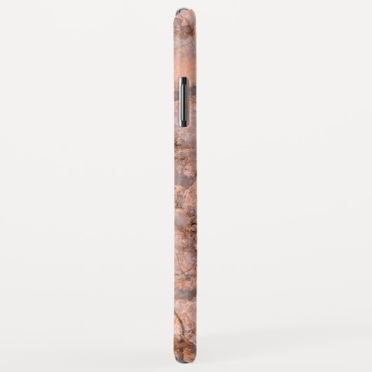 灰色のピンクの大理石 Case-Mate iPhoneケース (裏面/右)